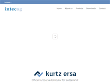 Tablet Screenshot of intecag-switzerland.ch